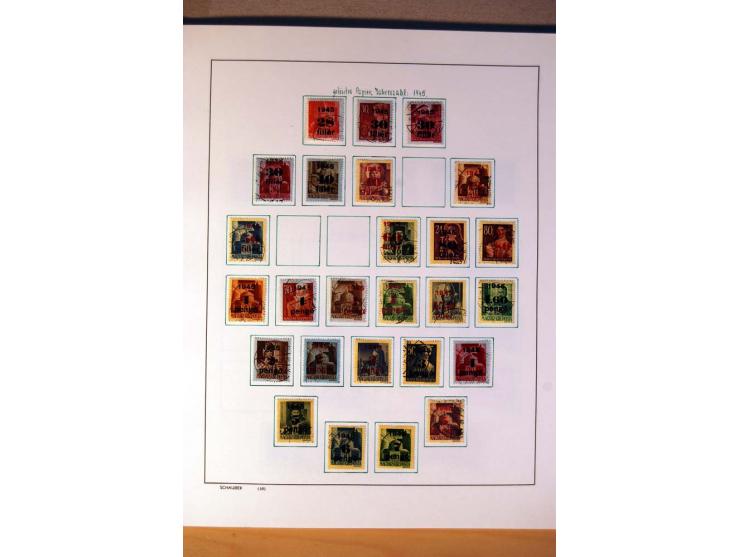 1865/1977, umfangreiche vorwiegend ungebrauchte und gestempelte Sammlung Estland, Lettland und Litauen, Tschechoslowakei, Rum