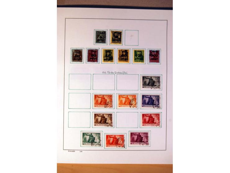 1865/1977, umfangreiche vorwiegend ungebrauchte und gestempelte Sammlung Estland, Lettland und Litauen, Tschechoslowakei, Rum