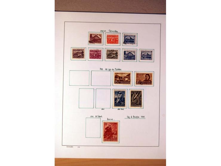 1865/1977, umfangreiche vorwiegend ungebrauchte und gestempelte Sammlung Estland, Lettland und Litauen, Tschechoslowakei, Rum
