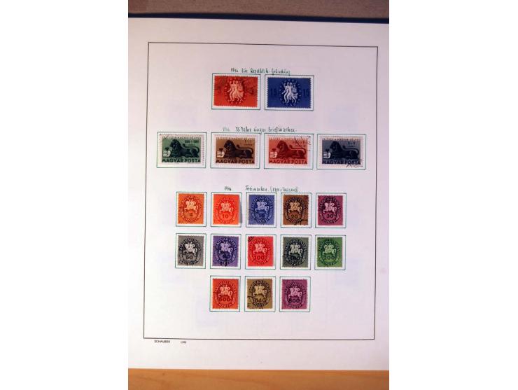 1865/1977, umfangreiche vorwiegend ungebrauchte und gestempelte Sammlung Estland, Lettland und Litauen, Tschechoslowakei, Rum