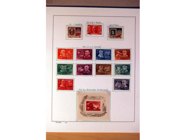 1865/1977, umfangreiche vorwiegend ungebrauchte und gestempelte Sammlung Estland, Lettland und Litauen, Tschechoslowakei, Rum