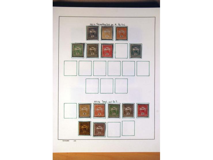1865/1977, umfangreiche vorwiegend ungebrauchte und gestempelte Sammlung Estland, Lettland und Litauen, Tschechoslowakei, Rum