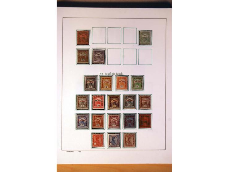 1865/1977, umfangreiche vorwiegend ungebrauchte und gestempelte Sammlung Estland, Lettland und Litauen, Tschechoslowakei, Rum