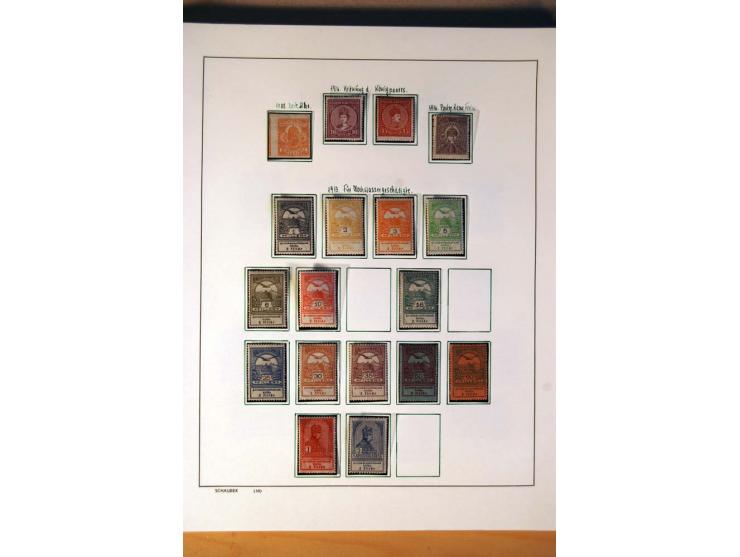 1865/1977, umfangreiche vorwiegend ungebrauchte und gestempelte Sammlung Estland, Lettland und Litauen, Tschechoslowakei, Rum