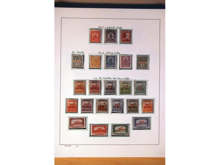 1865/1977, umfangreiche vorwiegend ungebrauchte und gestempelte Sammlung Estland, Lettland und Litauen, Tschechoslowakei, Rum