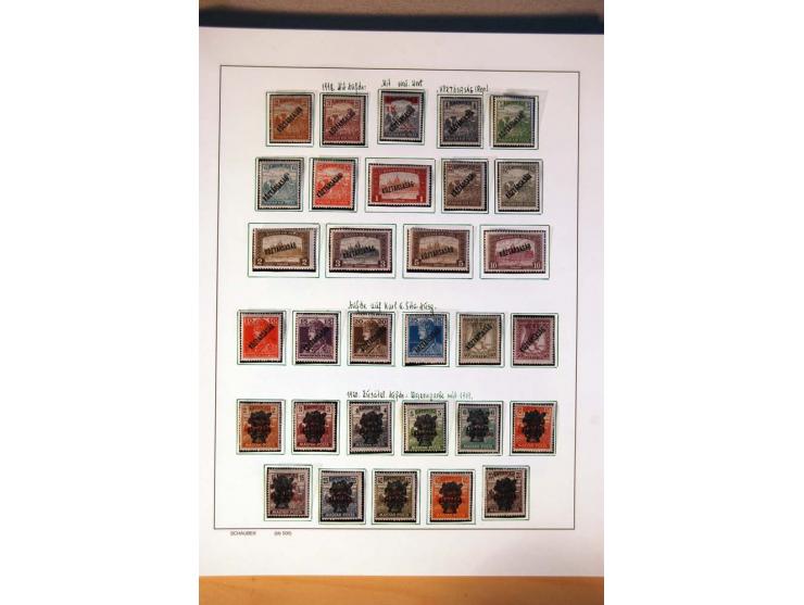 1865/1977, umfangreiche vorwiegend ungebrauchte und gestempelte Sammlung Estland, Lettland und Litauen, Tschechoslowakei, Rum