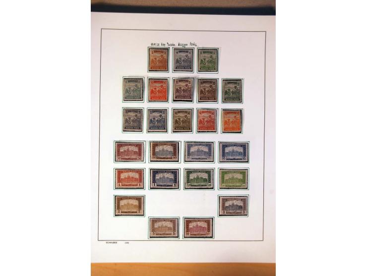 1865/1977, umfangreiche vorwiegend ungebrauchte und gestempelte Sammlung Estland, Lettland und Litauen, Tschechoslowakei, Rum