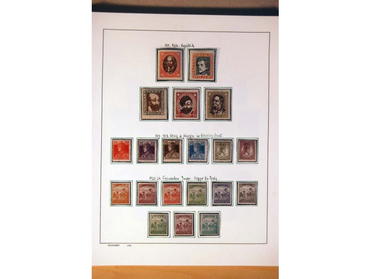 1865/1977, umfangreiche vorwiegend ungebrauchte und gestempelte Sammlung Estland, Lettland und Litauen, Tschechoslowakei, Rum