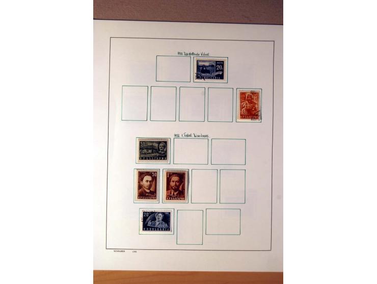 1865/1977, umfangreiche vorwiegend ungebrauchte und gestempelte Sammlung Estland, Lettland und Litauen, Tschechoslowakei, Rum