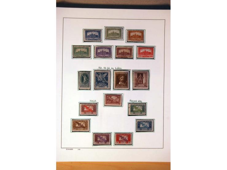 1865/1977, umfangreiche vorwiegend ungebrauchte und gestempelte Sammlung Estland, Lettland und Litauen, Tschechoslowakei, Rum