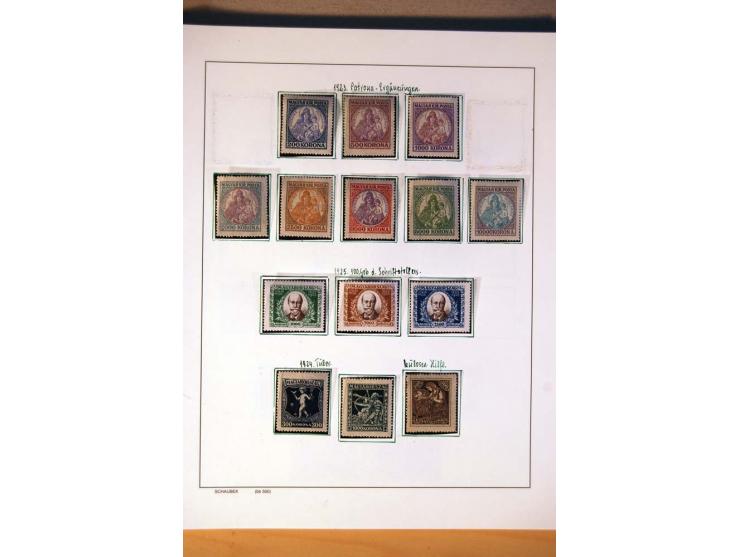 1865/1977, umfangreiche vorwiegend ungebrauchte und gestempelte Sammlung Estland, Lettland und Litauen, Tschechoslowakei, Rum
