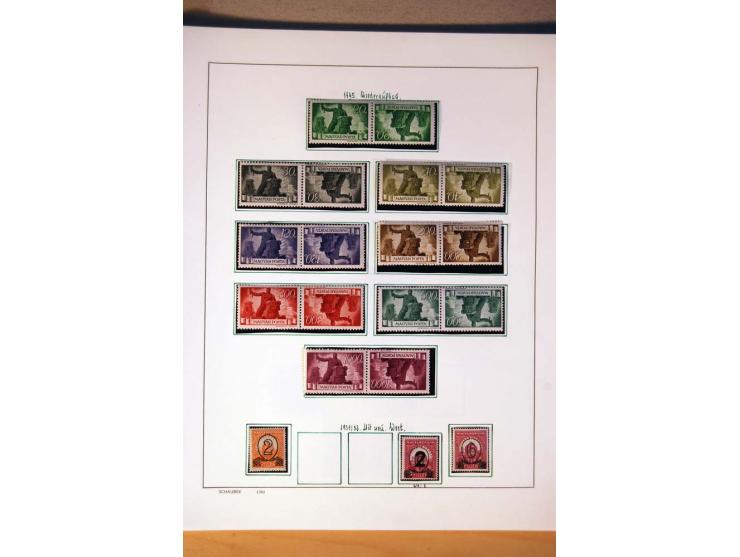 1865/1977, umfangreiche vorwiegend ungebrauchte und gestempelte Sammlung Estland, Lettland und Litauen, Tschechoslowakei, Rum