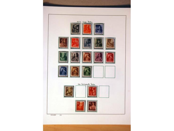 1865/1977, umfangreiche vorwiegend ungebrauchte und gestempelte Sammlung Estland, Lettland und Litauen, Tschechoslowakei, Rum