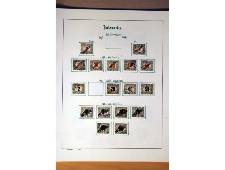 1865/1977, umfangreiche vorwiegend ungebrauchte und gestempelte Sammlung Estland, Lettland und Litauen, Tschechoslowakei, Rum
