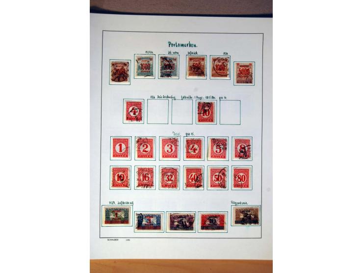 1865/1977, umfangreiche vorwiegend ungebrauchte und gestempelte Sammlung Estland, Lettland und Litauen, Tschechoslowakei, Rum