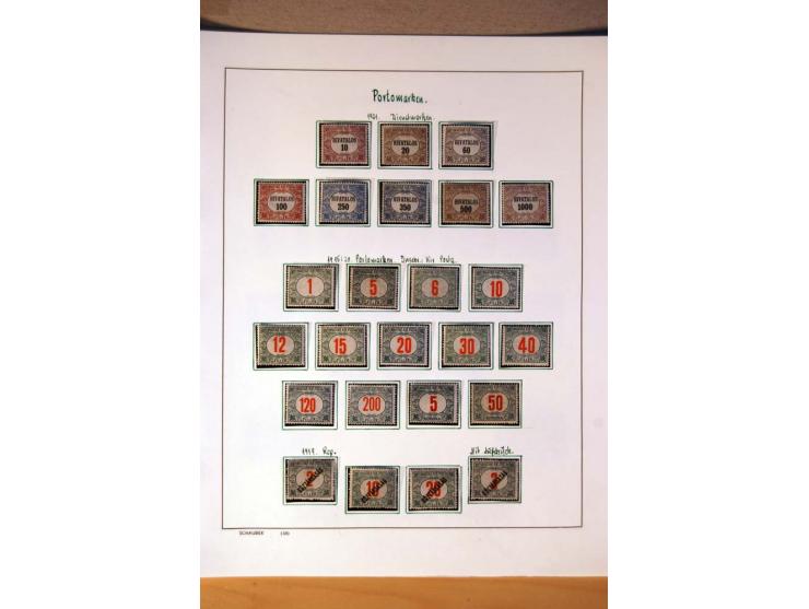 1865/1977, umfangreiche vorwiegend ungebrauchte und gestempelte Sammlung Estland, Lettland und Litauen, Tschechoslowakei, Rum