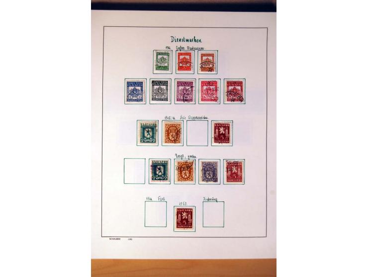 1865/1977, umfangreiche vorwiegend ungebrauchte und gestempelte Sammlung Estland, Lettland und Litauen, Tschechoslowakei, Rum