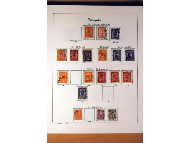 1865/1977, umfangreiche vorwiegend ungebrauchte und gestempelte Sammlung Estland, Lettland und Litauen, Tschechoslowakei, Rum