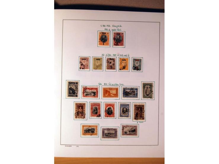 1865/1977, umfangreiche vorwiegend ungebrauchte und gestempelte Sammlung Estland, Lettland und Litauen, Tschechoslowakei, Rum