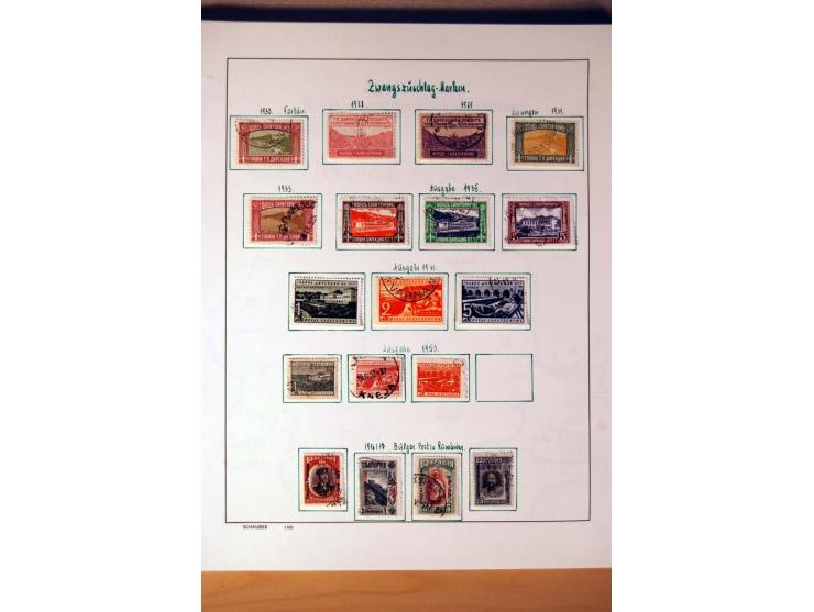 1865/1977, umfangreiche vorwiegend ungebrauchte und gestempelte Sammlung Estland, Lettland und Litauen, Tschechoslowakei, Rum