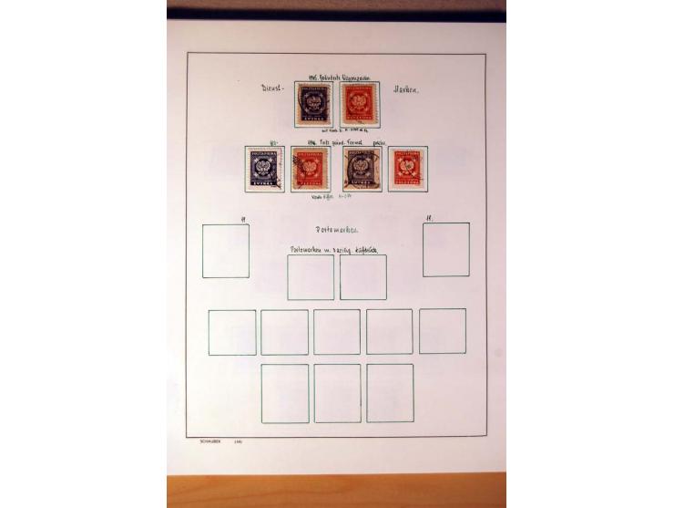 1865/1977, umfangreiche vorwiegend ungebrauchte und gestempelte Sammlung Estland, Lettland und Litauen, Tschechoslowakei, Rum