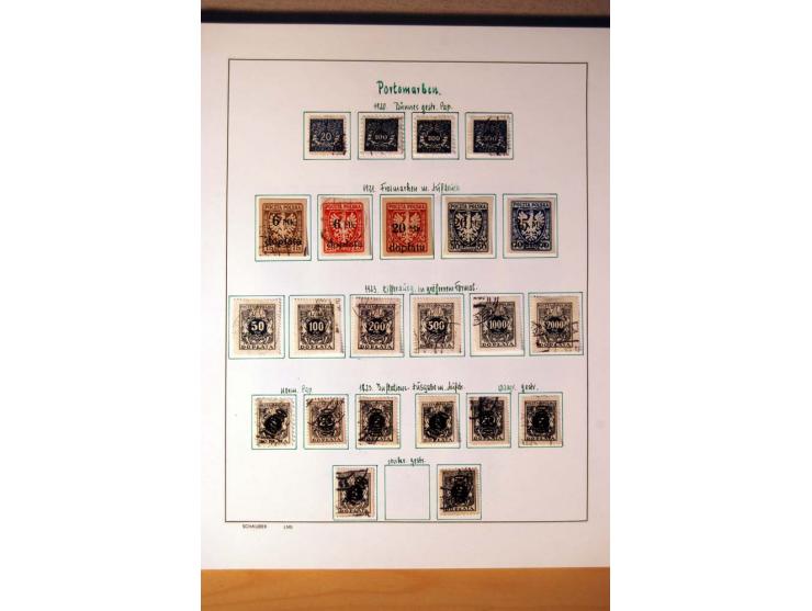 1865/1977, umfangreiche vorwiegend ungebrauchte und gestempelte Sammlung Estland, Lettland und Litauen, Tschechoslowakei, Rum