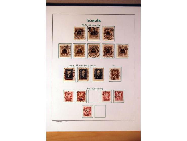 1865/1977, umfangreiche vorwiegend ungebrauchte und gestempelte Sammlung Estland, Lettland und Litauen, Tschechoslowakei, Rum