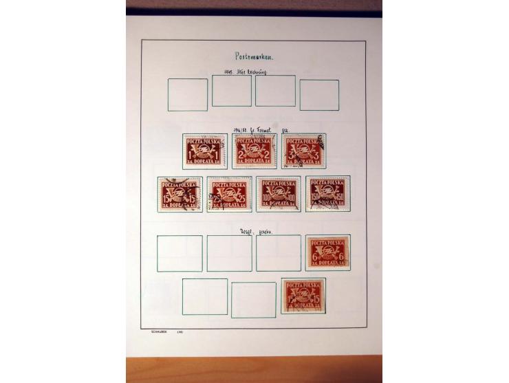 1865/1977, umfangreiche vorwiegend ungebrauchte und gestempelte Sammlung Estland, Lettland und Litauen, Tschechoslowakei, Rum