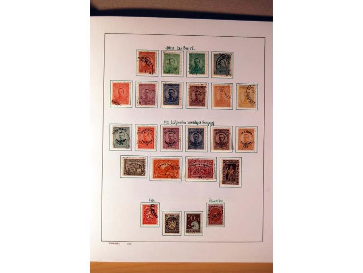 1865/1977, umfangreiche vorwiegend ungebrauchte und gestempelte Sammlung Estland, Lettland und Litauen, Tschechoslowakei, Rum