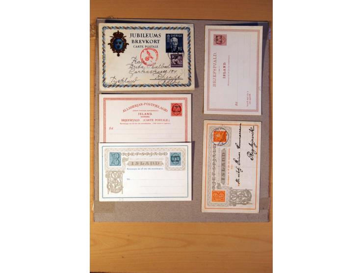 1846/1940 (ca.) rd. 130 Briefe, Karten und Ganzsachen mit etlichen besseren, u.a. Dänemark Mi.-Nr. 13 im 4er-Streifen, 11, 13