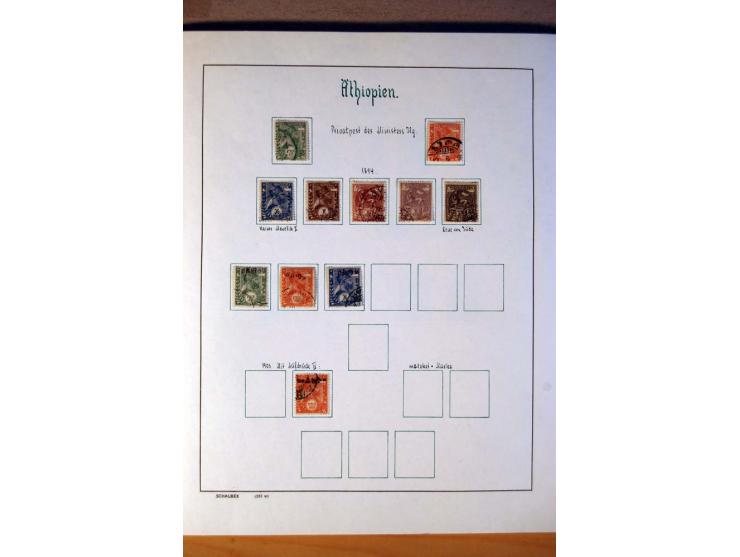 1876/1976 (ca.), ungebrauchte, postfrische und gestempelte Sammlung, teils in beiden Erhaltungen von u.a. Äthiopien, Ghana, M