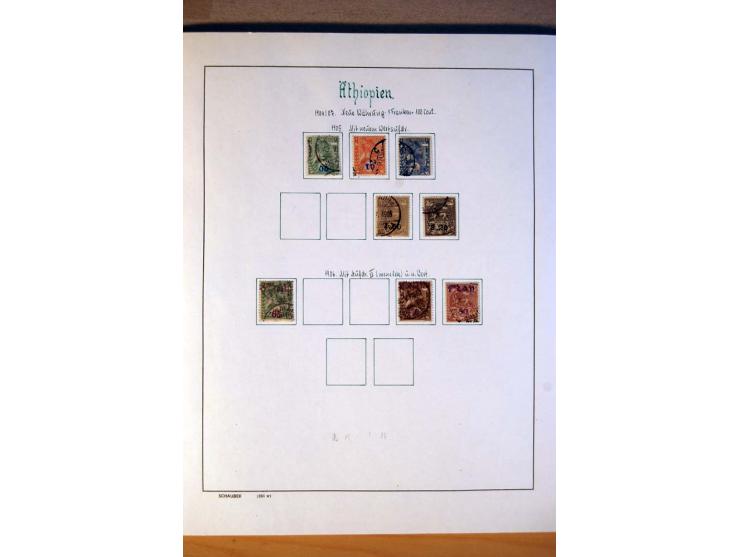 1876/1976 (ca.), ungebrauchte, postfrische und gestempelte Sammlung, teils in beiden Erhaltungen von u.a. Äthiopien, Ghana, M