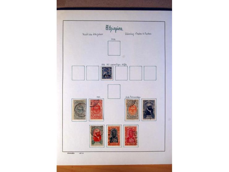 1876/1976 (ca.), ungebrauchte, postfrische und gestempelte Sammlung, teils in beiden Erhaltungen von u.a. Äthiopien, Ghana, M
