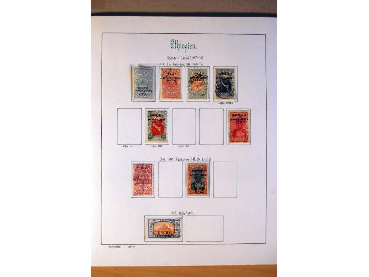 1876/1976 (ca.), ungebrauchte, postfrische und gestempelte Sammlung, teils in beiden Erhaltungen von u.a. Äthiopien, Ghana, M