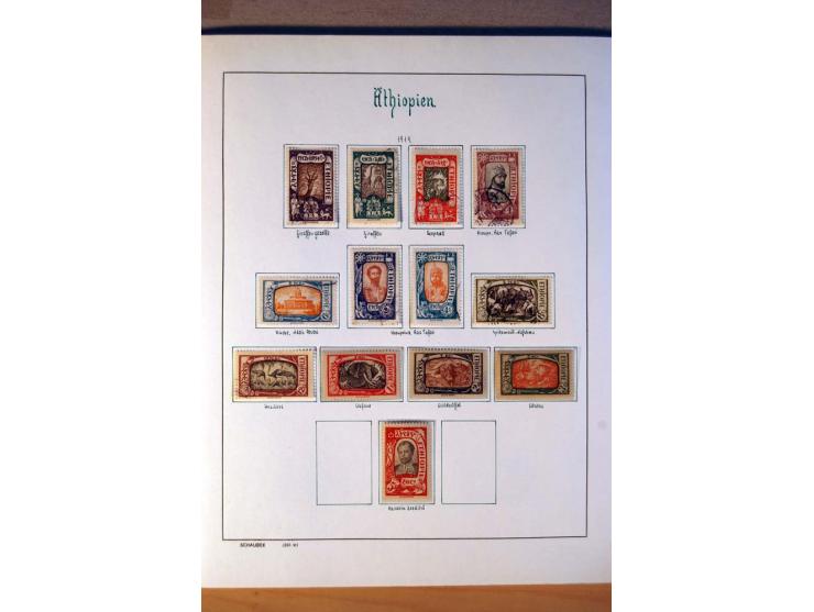 1876/1976 (ca.), ungebrauchte, postfrische und gestempelte Sammlung, teils in beiden Erhaltungen von u.a. Äthiopien, Ghana, M
