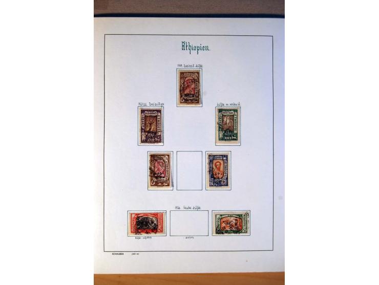 1876/1976 (ca.), ungebrauchte, postfrische und gestempelte Sammlung, teils in beiden Erhaltungen von u.a. Äthiopien, Ghana, M