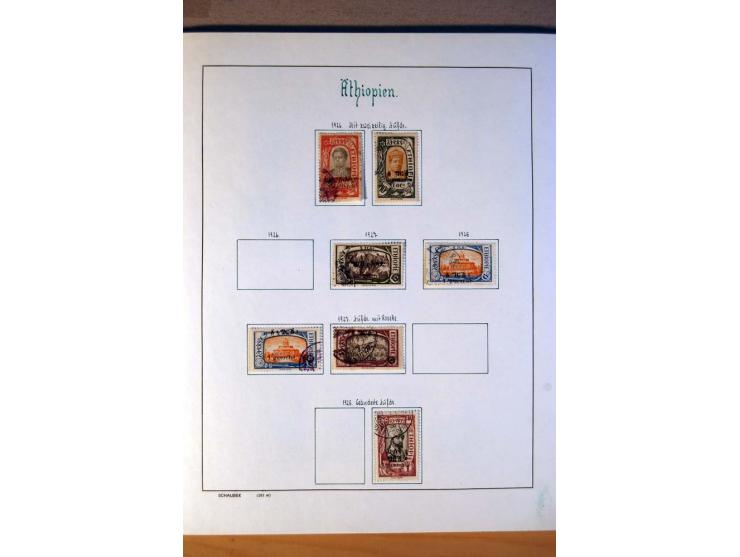 1876/1976 (ca.), ungebrauchte, postfrische und gestempelte Sammlung, teils in beiden Erhaltungen von u.a. Äthiopien, Ghana, M