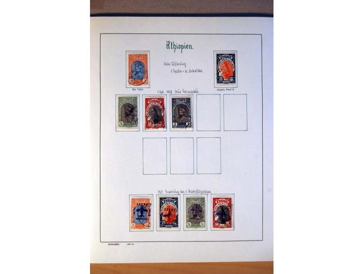 1876/1976 (ca.), ungebrauchte, postfrische und gestempelte Sammlung, teils in beiden Erhaltungen von u.a. Äthiopien, Ghana, M