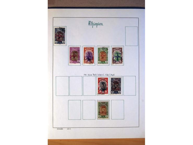 1876/1976 (ca.), ungebrauchte, postfrische und gestempelte Sammlung, teils in beiden Erhaltungen von u.a. Äthiopien, Ghana, M