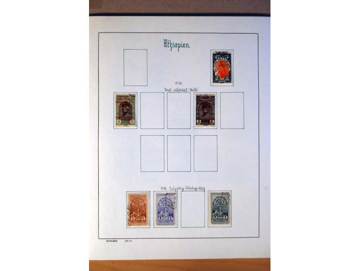 1876/1976 (ca.), ungebrauchte, postfrische und gestempelte Sammlung, teils in beiden Erhaltungen von u.a. Äthiopien, Ghana, M