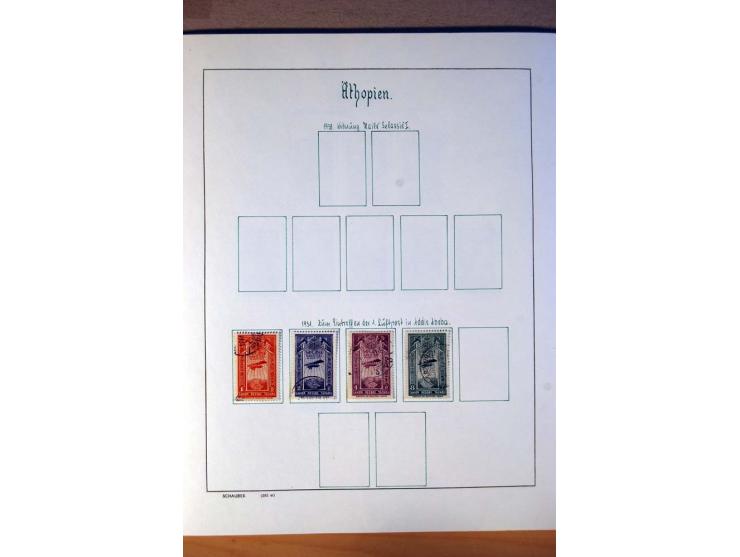 1876/1976 (ca.), ungebrauchte, postfrische und gestempelte Sammlung, teils in beiden Erhaltungen von u.a. Äthiopien, Ghana, M