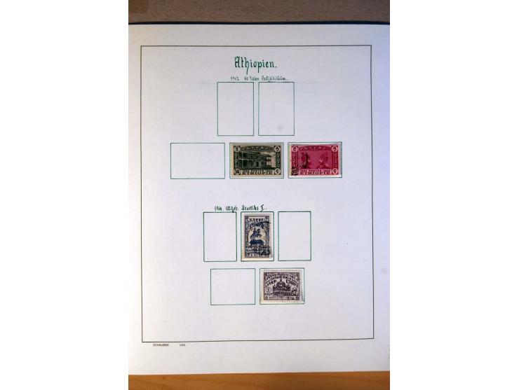 1876/1976 (ca.), ungebrauchte, postfrische und gestempelte Sammlung, teils in beiden Erhaltungen von u.a. Äthiopien, Ghana, M