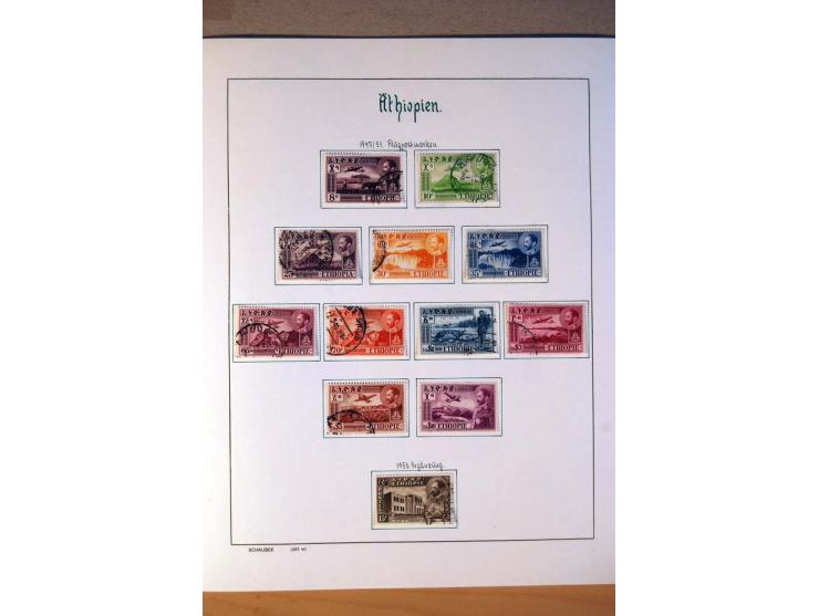 1876/1976 (ca.), ungebrauchte, postfrische und gestempelte Sammlung, teils in beiden Erhaltungen von u.a. Äthiopien, Ghana, M