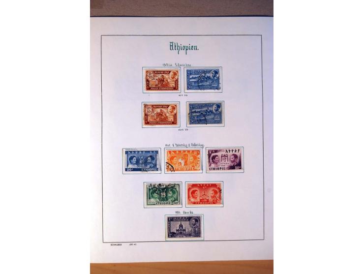 1876/1976 (ca.), ungebrauchte, postfrische und gestempelte Sammlung, teils in beiden Erhaltungen von u.a. Äthiopien, Ghana, M