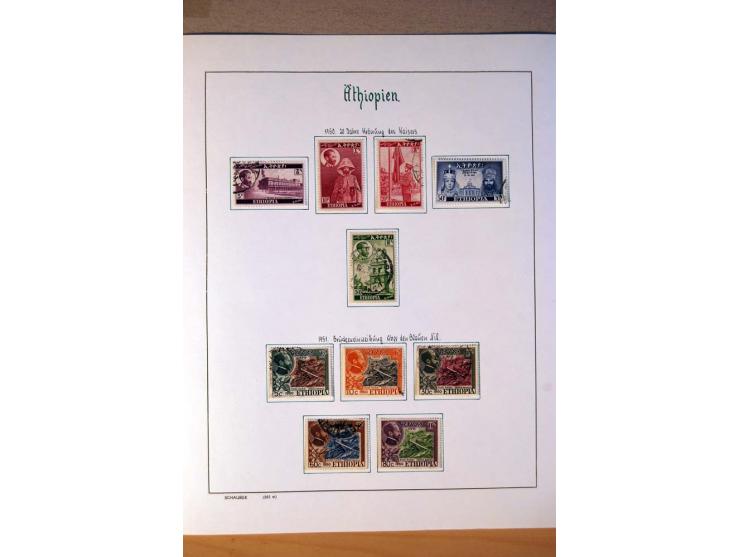 1876/1976 (ca.), ungebrauchte, postfrische und gestempelte Sammlung, teils in beiden Erhaltungen von u.a. Äthiopien, Ghana, M