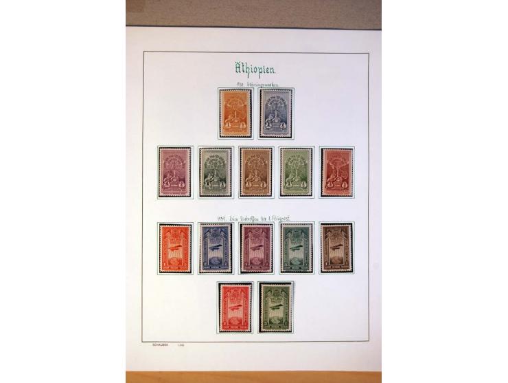 1876/1976 (ca.), ungebrauchte, postfrische und gestempelte Sammlung, teils in beiden Erhaltungen von u.a. Äthiopien, Ghana, M