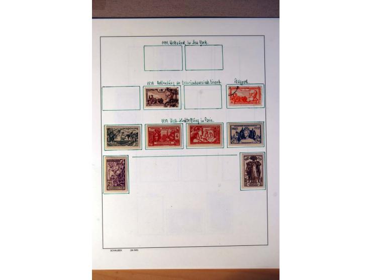 1892/1975, postfrische, ungebrauchte und gestempelte Sammlungen Französisch-Indochina, Bangladesch, Indonesien, Kambodscha, L