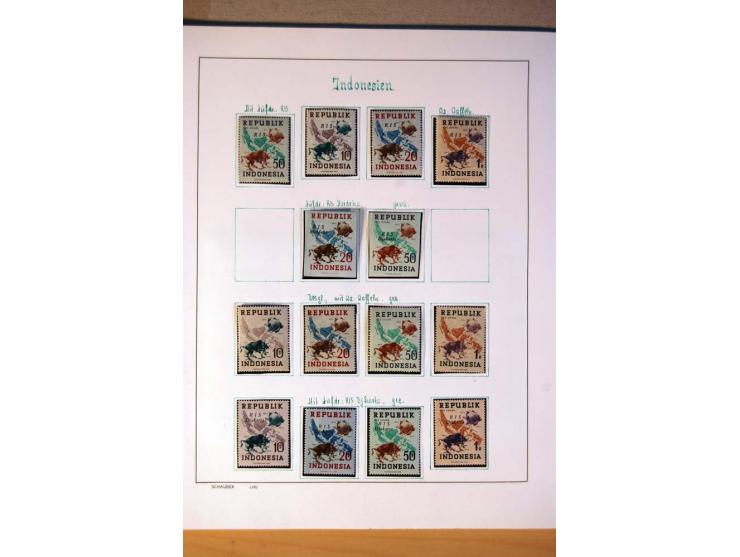 1892/1975, postfrische, ungebrauchte und gestempelte Sammlungen Französisch-Indochina, Bangladesch, Indonesien, Kambodscha, L
