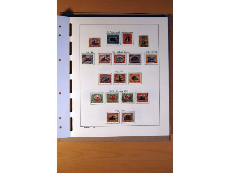 1866/1970, Dominikanische Republik, Guatemala, Kuba und Nicaragua, vorwiegend gestempelte Sammlungen, sauber aufgezogen in 5 