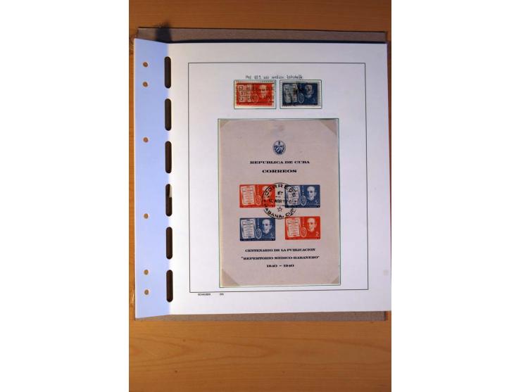 1866/1970, Dominikanische Republik, Guatemala, Kuba und Nicaragua, vorwiegend gestempelte Sammlungen, sauber aufgezogen in 5 